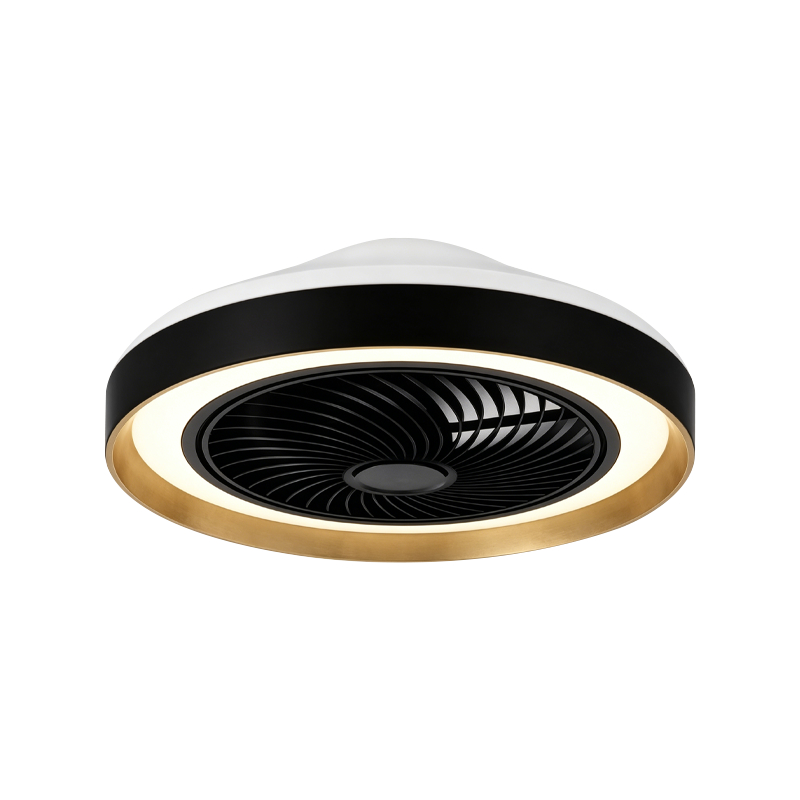 Zapuštěný stropní ventilátor se světlem