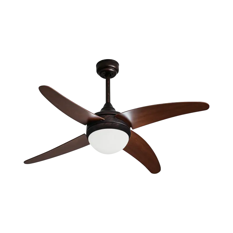 Překližkový stropní ventilátor se světlem