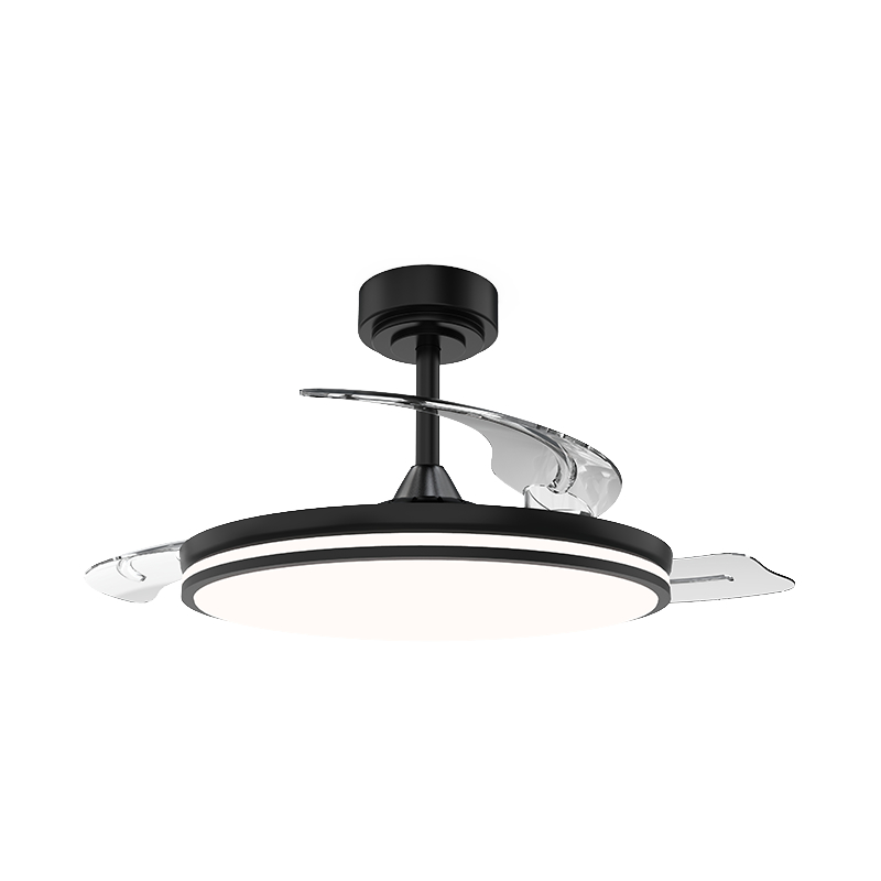 Tichý zatahovací stropní ventilátor s neviditelnými lopatkami
