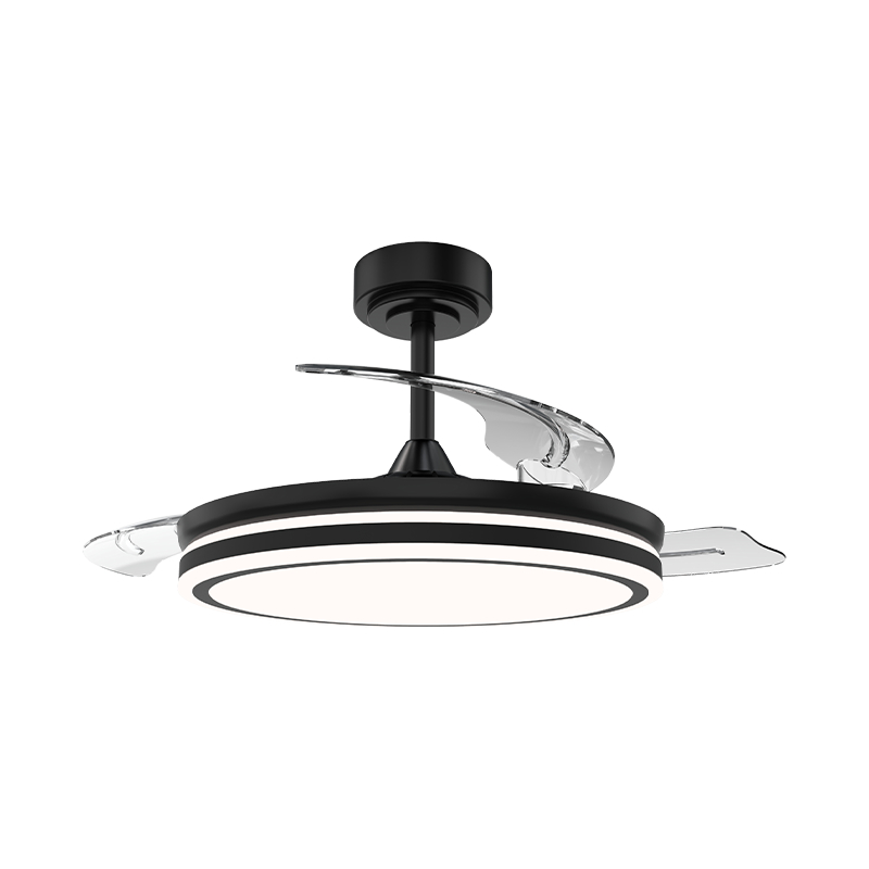 Tichý zatahovací stropní ventilátor s neviditelnými lopatkami