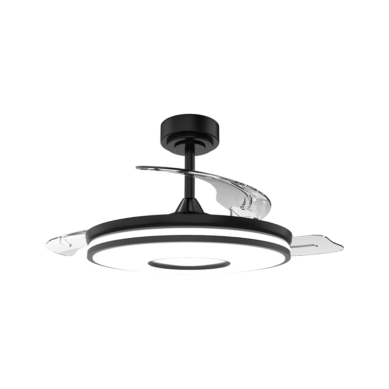 Tichý zatahovací stropní ventilátor s neviditelnými lopatkami