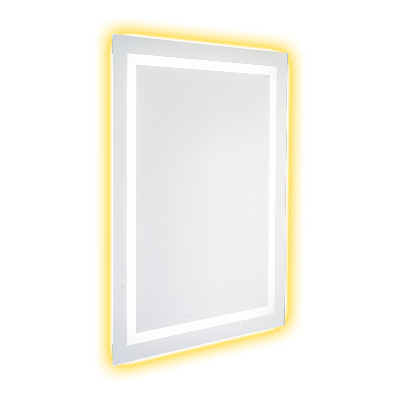 Hliníkový rám LED Smart Dimming Odmlžování Podsvícené Koupelnové zrcadlo