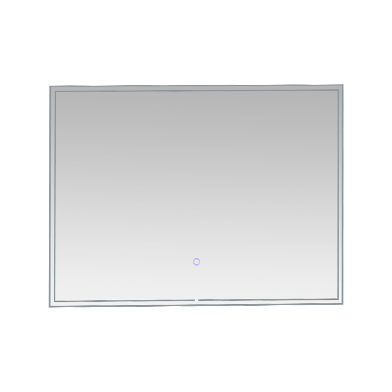 Hliníkový rám LED Smart Dimming Odmlžování Podsvícené Koupelnové zrcadlo