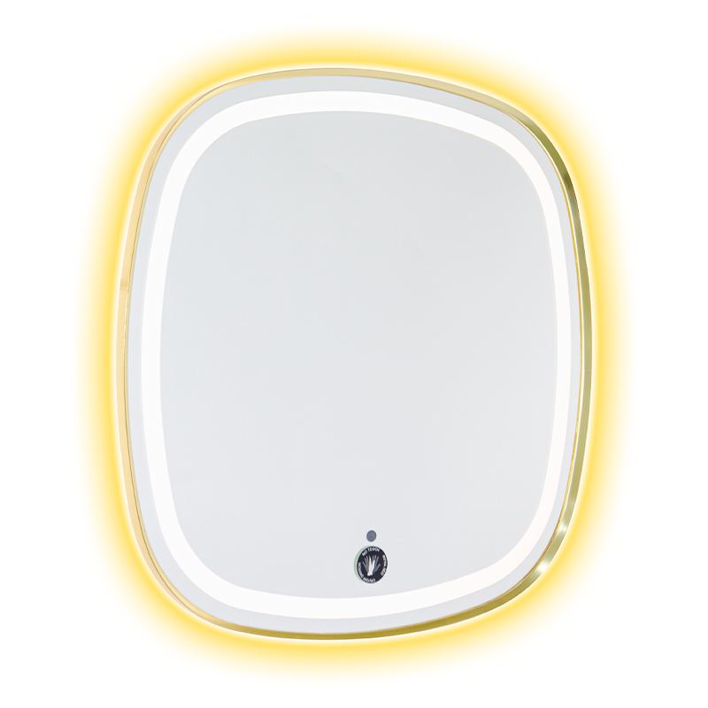 Hliníkový rám LED Smart Dimming Odmlžování Podsvícené Koupelnové zrcadlo