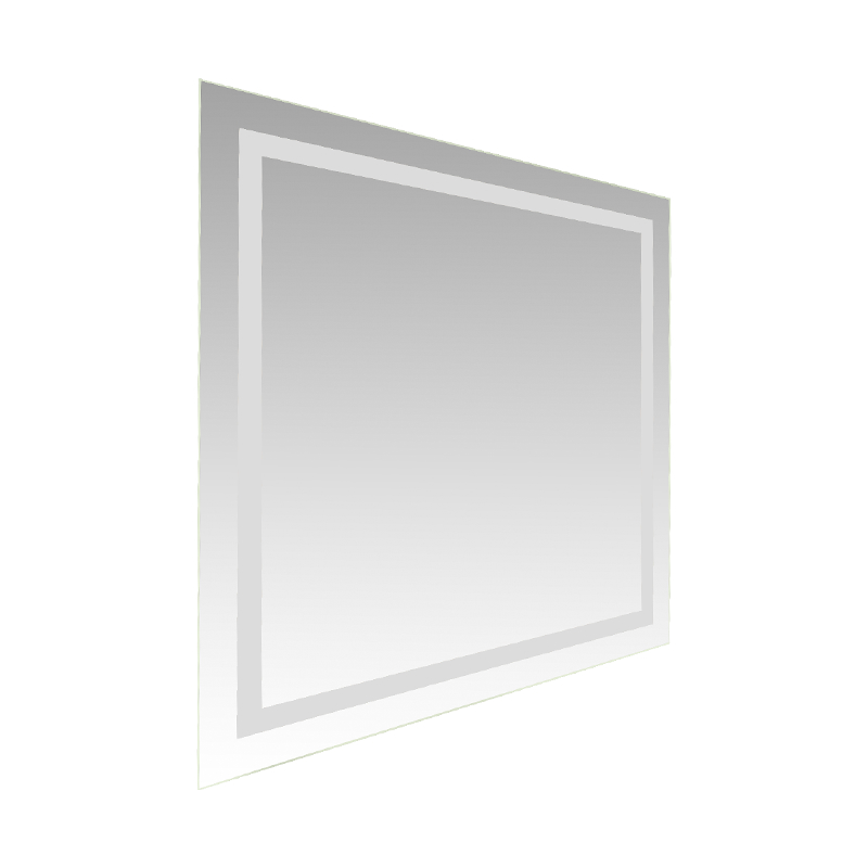 Hliníkový rám LED Smart Dimming Odmlžování Podsvícené Koupelnové zrcadlo