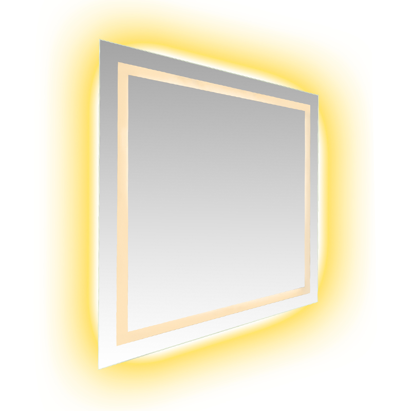 Hliníkový rám LED Smart Dimming Odmlžování Podsvícené Koupelnové zrcadlo