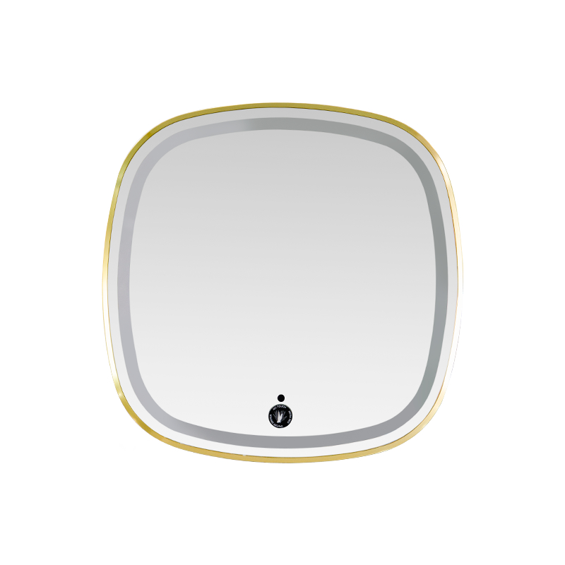 Hliníkový rám LED Smart Dimming Odmlžování Podsvícené Koupelnové zrcadlo